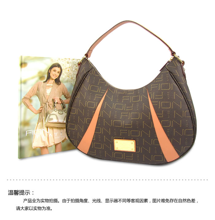 菲安妮FION经典简约单肩包FIF\/BRN\/334A 啡色