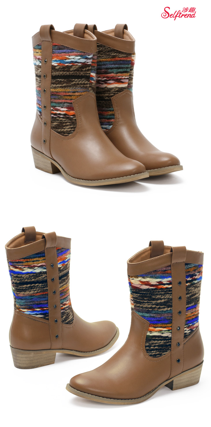 SELFTREND涉趣 2012冬款 时尚帅气民族风矮