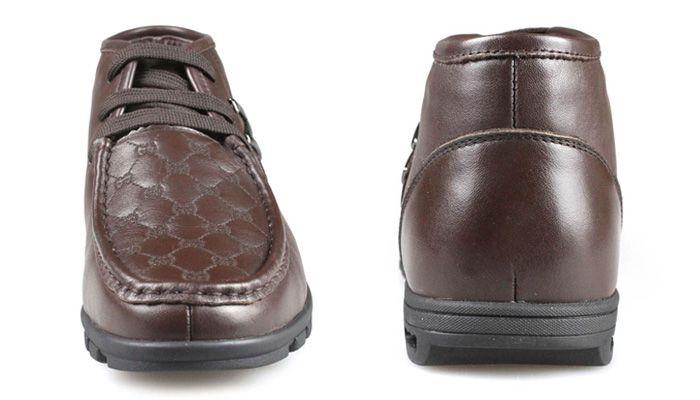 豪路 冬季新款时尚休闲头层牛皮软底软面男棉