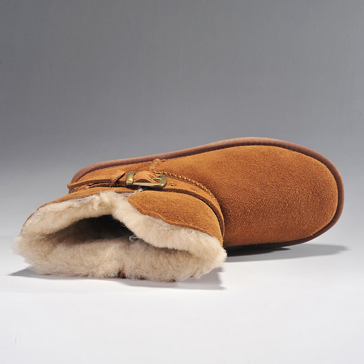 达斯(WILLADS)2012冬季女靴全牛皮保暖鞋磨