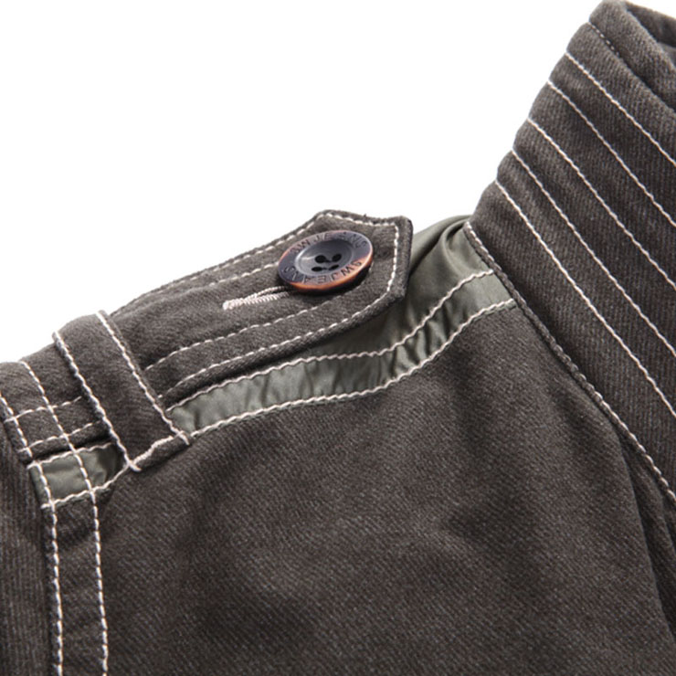 七匹狼 SWJEANS 男装 休闲立领单茄克 短装外