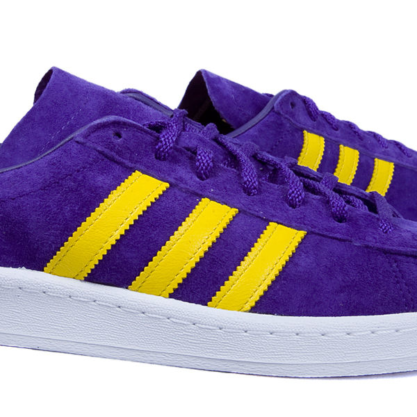 Adidas 三叶草 Campus 80s 低调黄紫V22890 