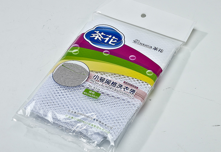 茶花 洗衣袋优质尼龙高强度网格内衣清洗袋大小组合装大50*60cm小40*50cm4个装