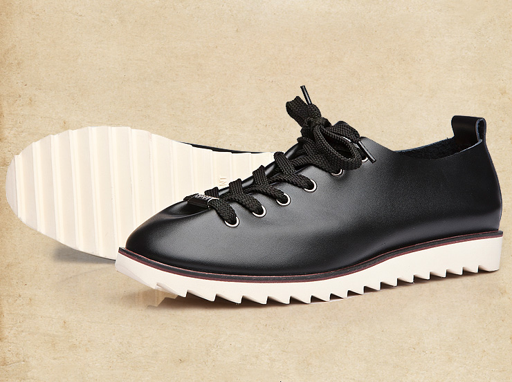 圣诞狂欢大促】尚半年 真皮男鞋 真皮鲨鱼鞋男