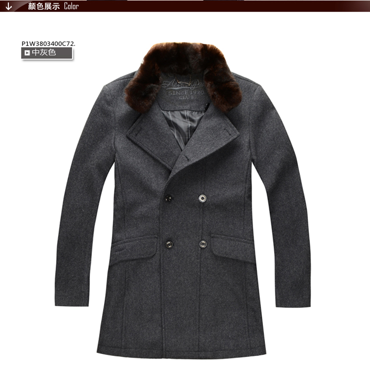 时尚休闲尼克服大衣茄克 P1W3803400C72 深