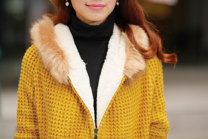 TUOYI2012冬季新款<em>女式加绒卫衣</em> 加厚针织开