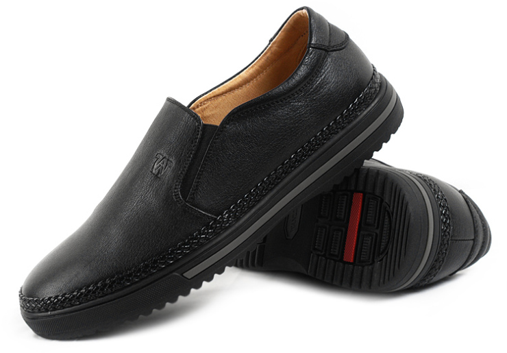 万里马(wanlima) 休闲男士皮鞋 真皮男鞋 透气时