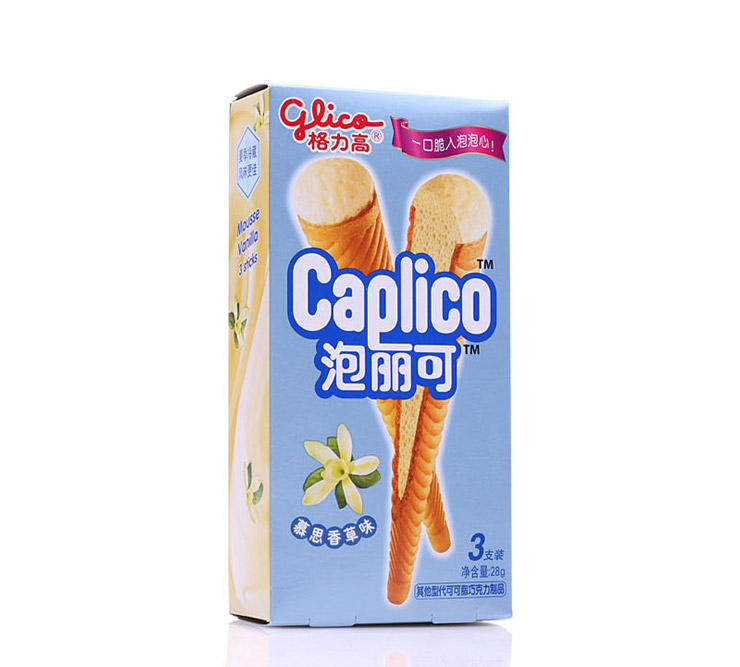 格力高 泡丽可慕思(抹茶味+香草味+巧克力味)每