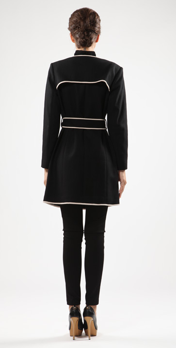 YINER音儿影儿 2012秋冬新款黑色羊毛蝴蝶结