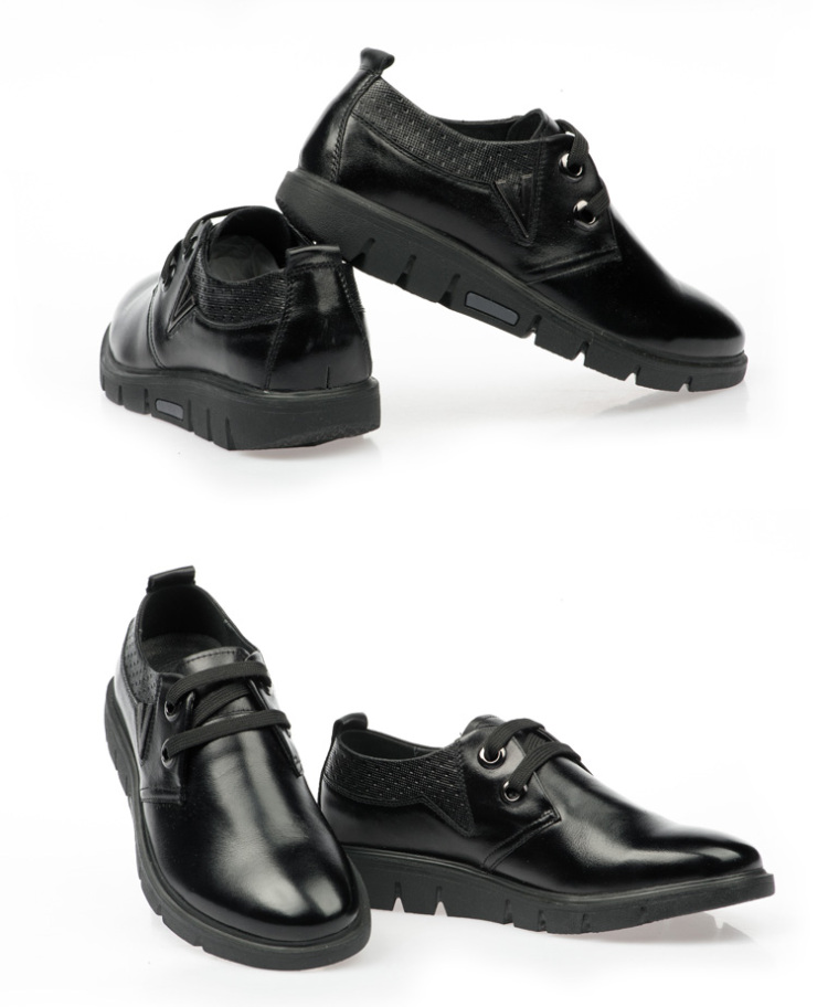 圣帝罗阑真皮商务休闲透气日常商务男鞋W15