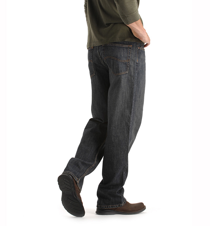 Lee 新款 男士高端宽松直筒牛仔裤 3色入 浅蓝