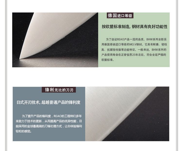 锐欧REAO厨品 奇利系列西式主厨刀/切片刀PAQ2-1
