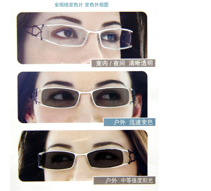 朗姿1.56变色镜片近视太阳镜近视墨镜树脂镜片