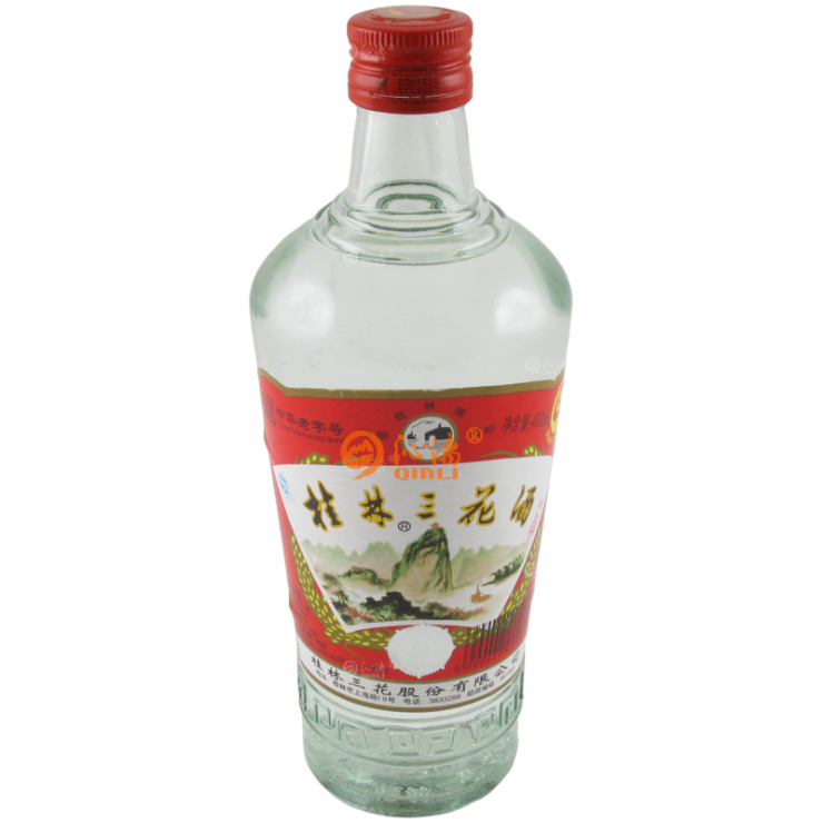 桂林牌 喜酒 玻瓶桂林三花酒(高三) 480mL-52度