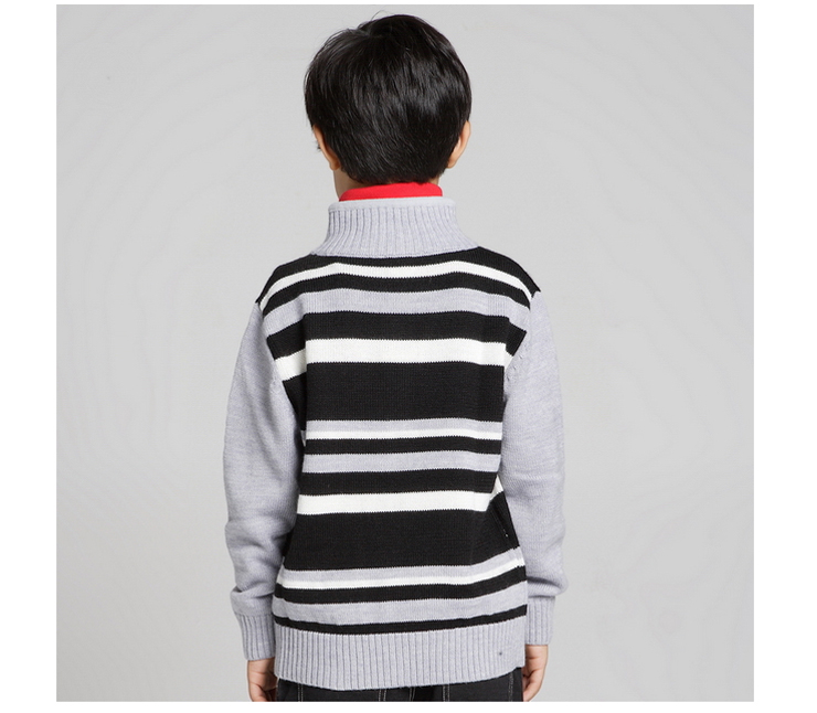 阿米狗童装 秋冬款<em>男童反领毛衣</em>8502 枣红 16