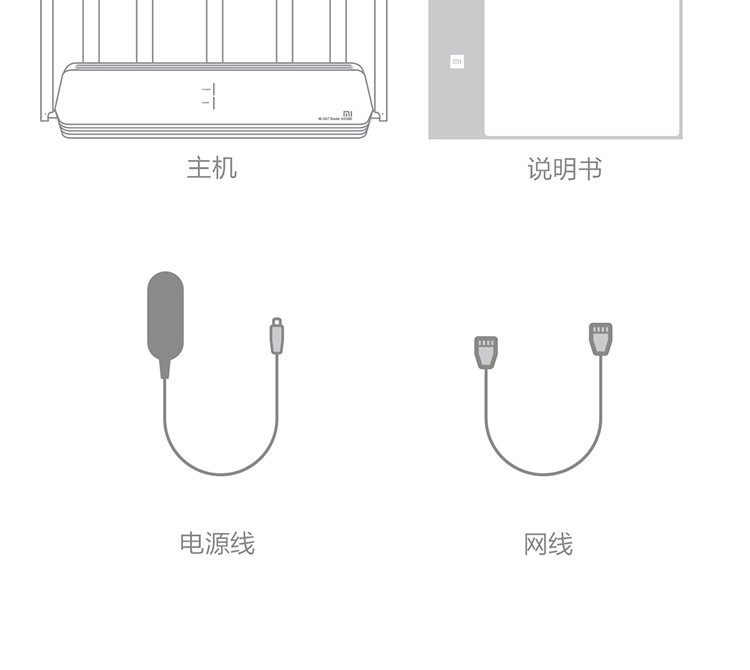 小米（MI）路由器AX3000家用信号放大器5G双频千兆无线WIFI6 3000兆无线速率 小米路由器AX3000