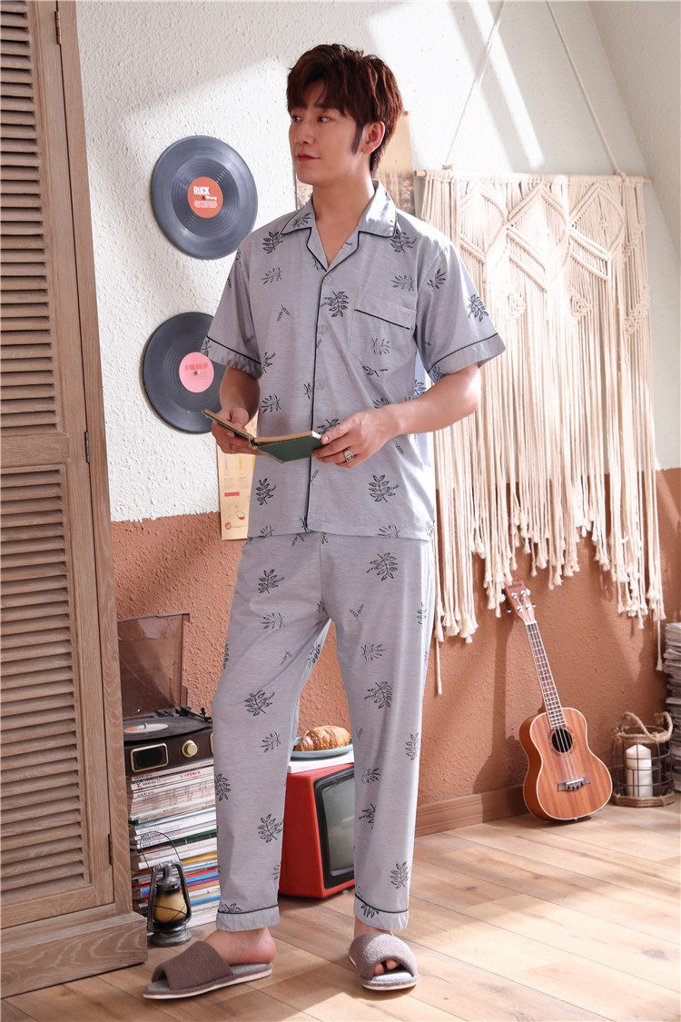 内衣 睡衣/家居服 睡衣/家居服套装 kiargo kiargo男士睡衣春夏棉质
