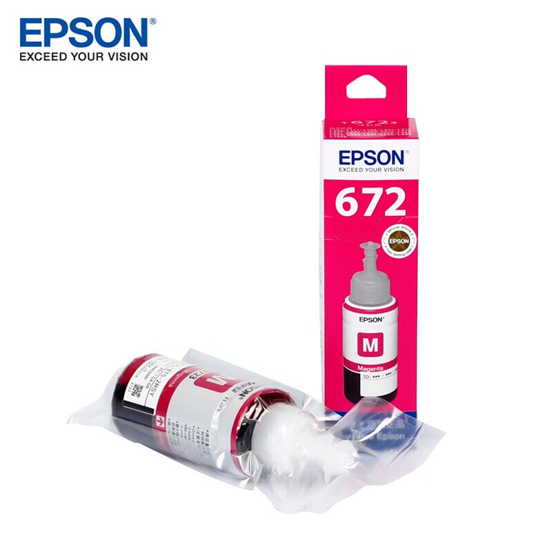 爱普生（EPSON） 墨仓式打印机墨水T6723红色墨水 适用于L221/L363/L351/L565/L455  原装墨水
