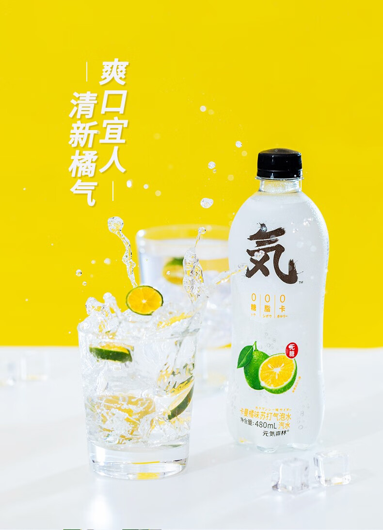 元気森林无糖卡曼橘味苏打气泡价格质量 哪个牌子比较