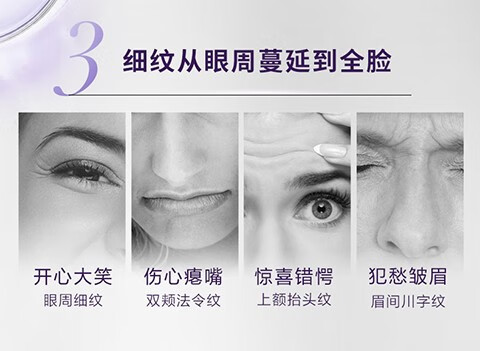 欧莱雅（L'OREAL）紫熨斗眼霜二代全脸淡纹玻尿酸淡化黑眼圈眼袋细纹提拉紧致补水 7.5ml*2