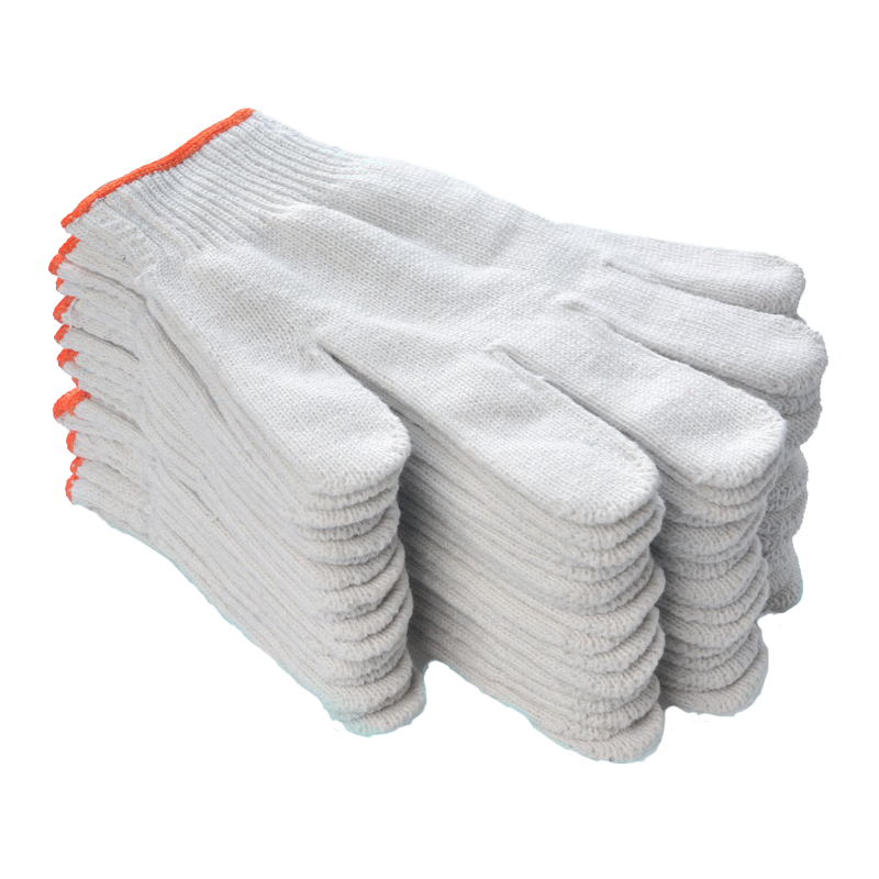 其他品牌 均码 棉纱手套加厚防滑耐磨劳保手套白色