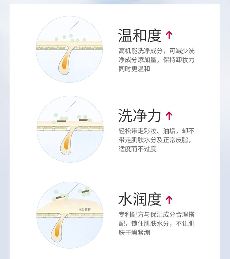 花印（HANAJIRUSHI） 花印卸妆水眼唇脸三合一380ml*2温和清洁卸除彩妆敏感肌日本进口