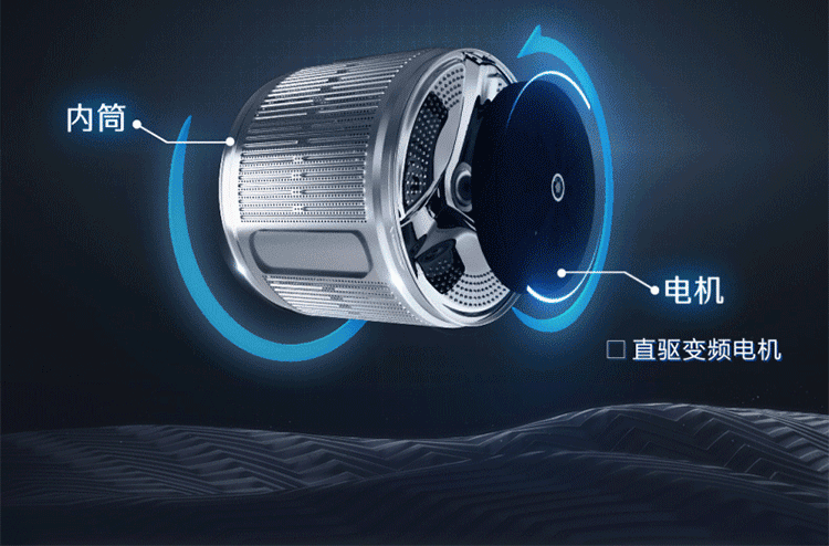 haier/海尔8kg滚筒洗衣机全自动 斐雪派克 直驱变频一