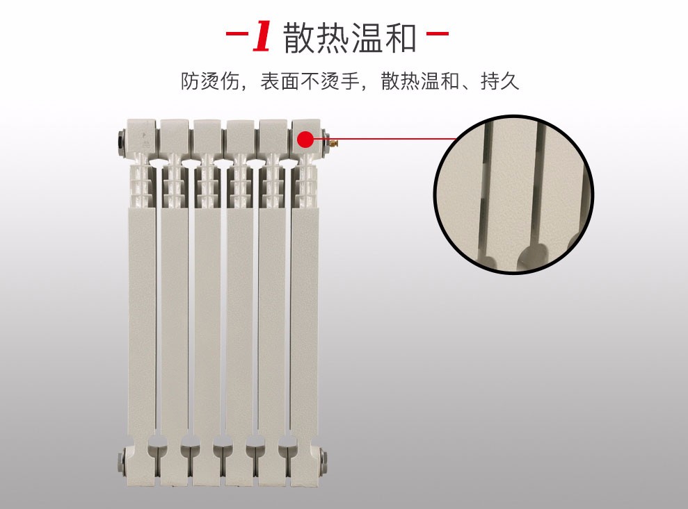 北铸铸铁暖气片家用水暖防熏墙卫生间壁挂式散热器断货雪花白高685mm