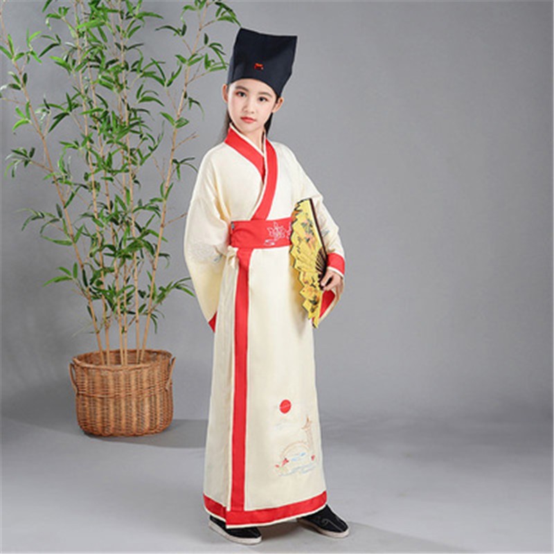 巴布旗 儿童古装影楼摄影写真服侠客唐装汉服公子表演出服装古代男童