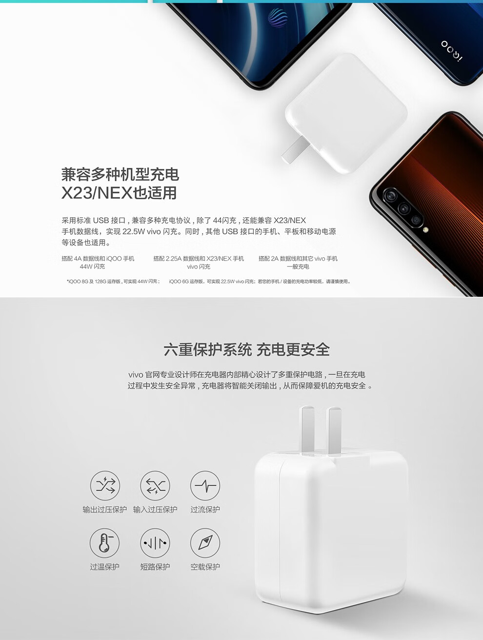 vivoiqooneo3充电器,vivo充电器图片 vivoiqoo手机闪充头44w充电器iqooneo3z1z6iqoopro通用iqoo原装44w闪