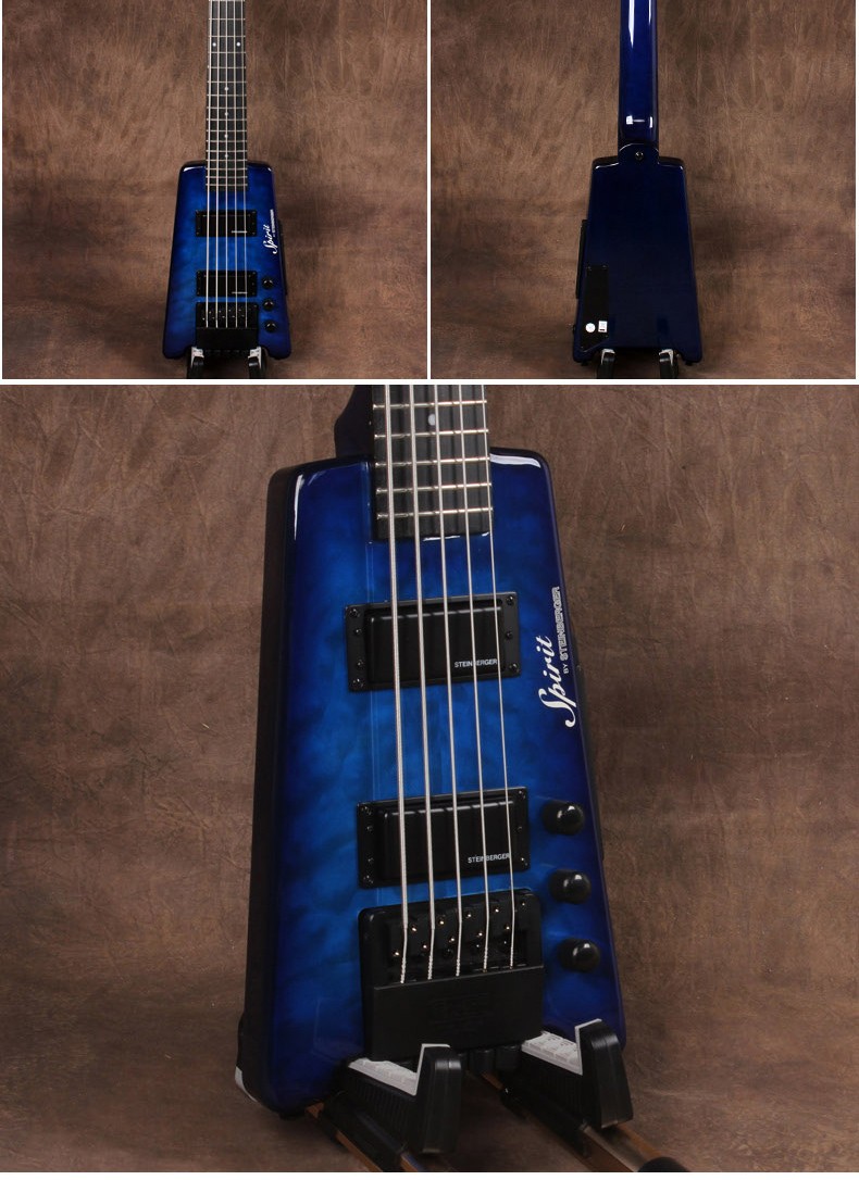 steinberger/斯坦伯格黄贯中无头便携式迷你旅行电吉他电贝司无头琴