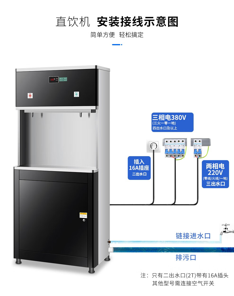 全自动开水器商用温热水器烧水机直饮水机ro超滤反渗透饮水机刷卡开水
