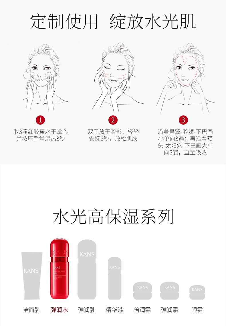 韩束（KanS）韩束红胶囊水乳爽肤水化妆保湿水男女玻尿酸补水保湿高保湿弹润水 【补水必入】红胶囊水130ml