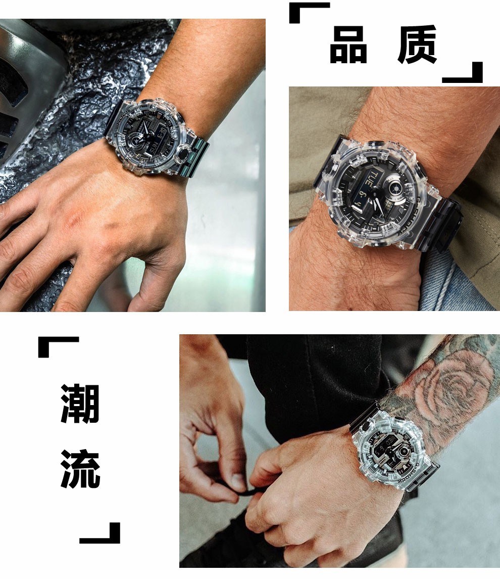 35周年限量款 CASIO 卡西欧 GA700SK-1A 男士运动腕表 150美元约￥1037 买手党-买手聚集的地方