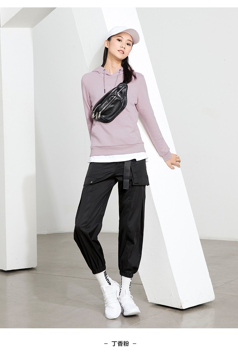 乔丹官方旗舰女装运动外套女2019秋季新款针织连帽上衣女休闲服跑步服