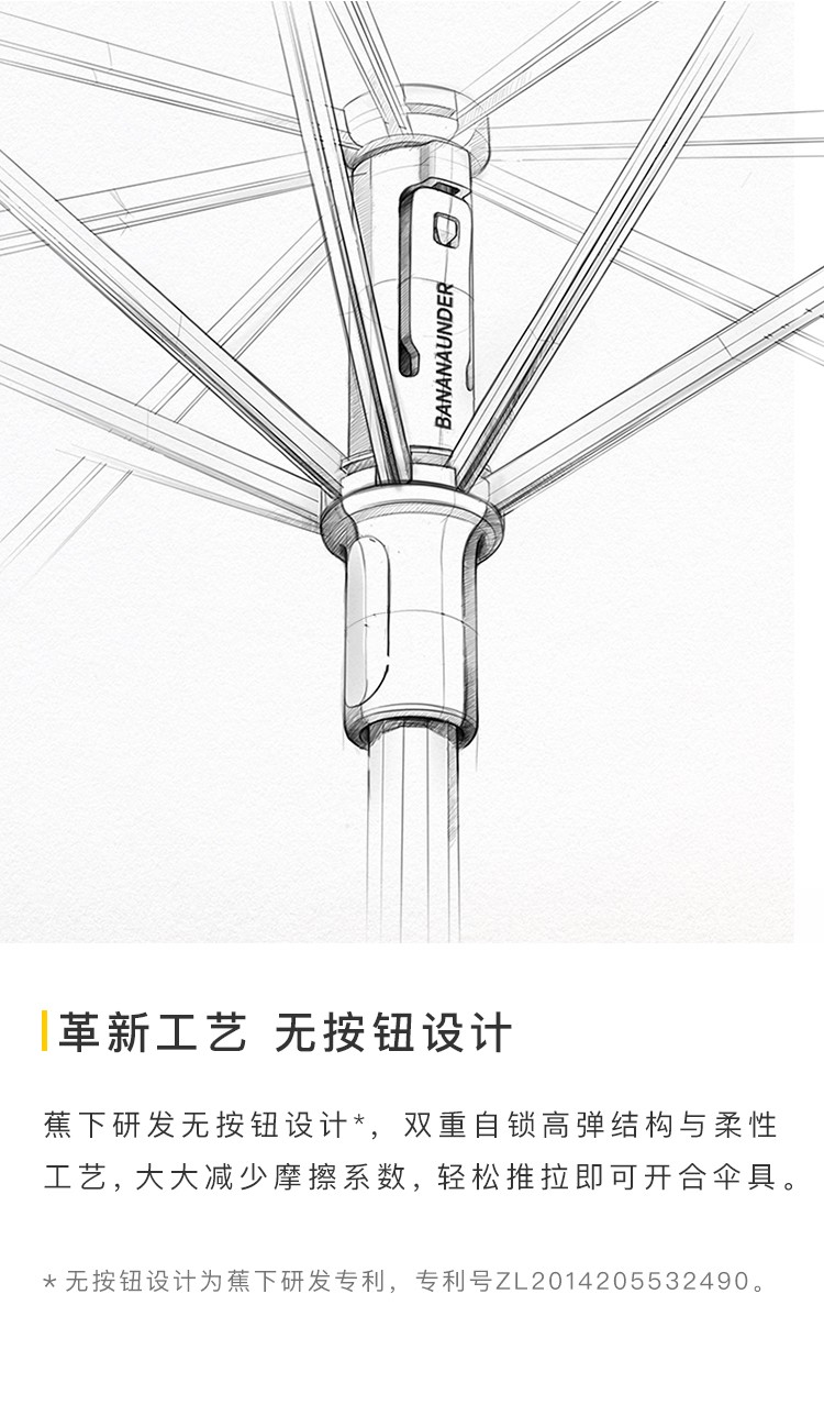伞中宝马 蕉下 五折胶囊防晒伞 UPF50+ 图9