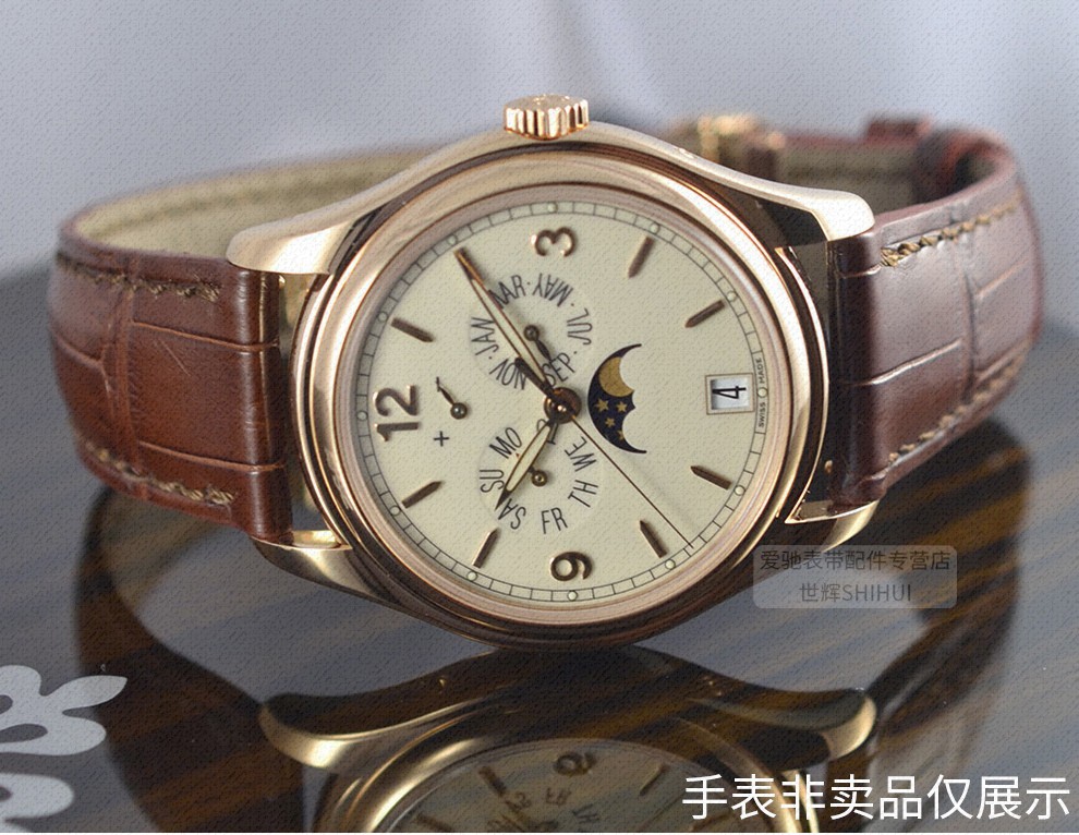 适用于原装百达翡丽5002p/6104g/5227g男士真皮手表带