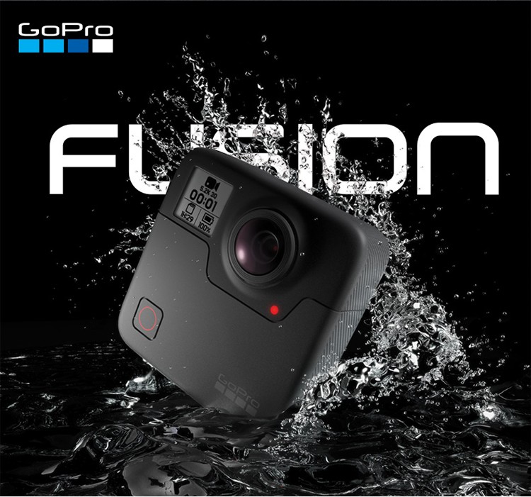GoPro Fusion 5.2K 机身防水 360度全景摄像机 3.3折$229 海淘转运到手约￥1649 国内￥3198