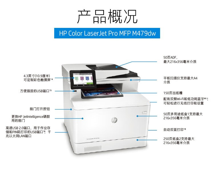 惠普479fdw打印机参数,惠普227fdw打印机参数 惠普打印机479dwfdwfnw480fa4彩色激光办公复印扫描无线高于281fdw479