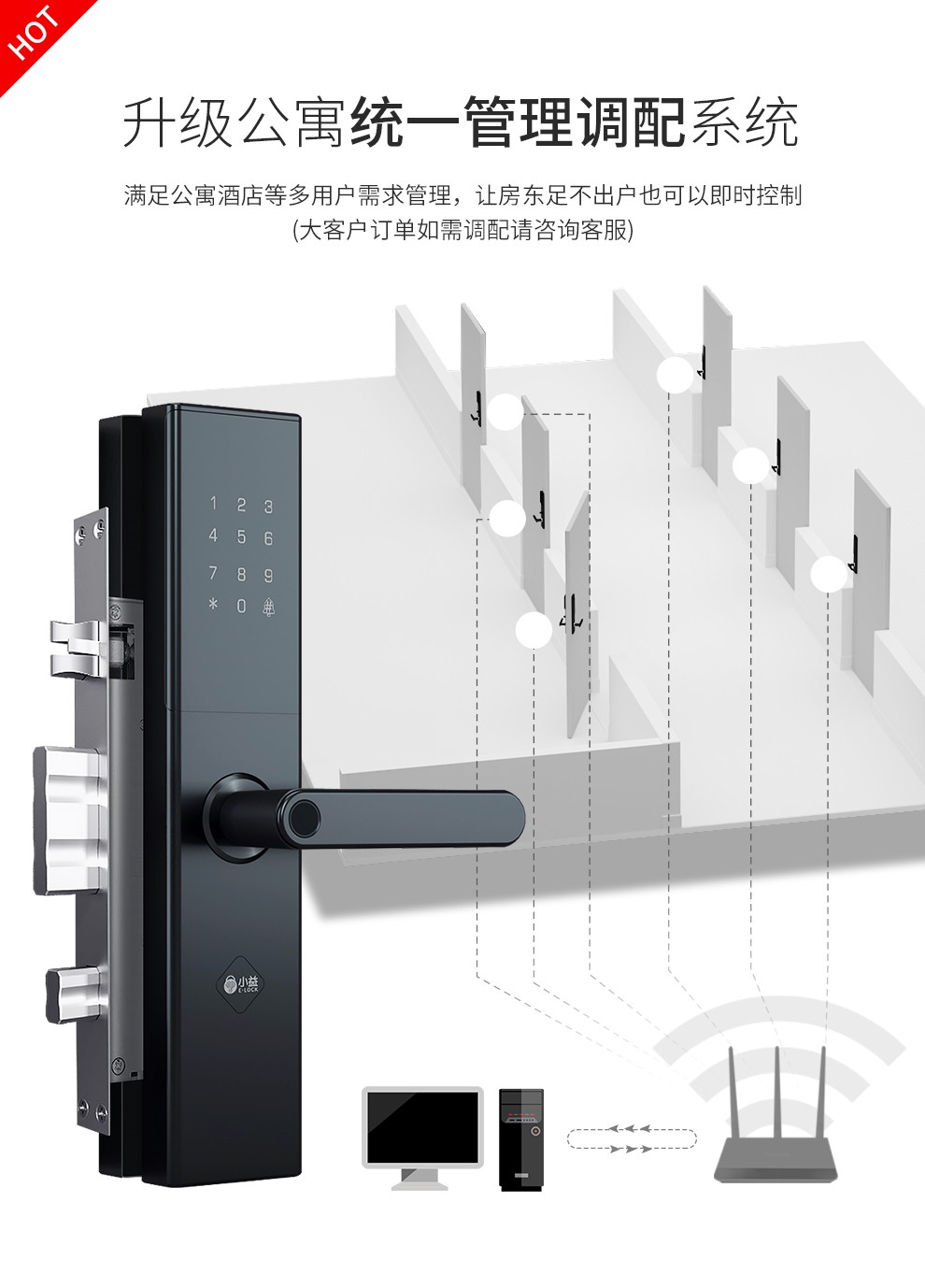 升级公寓统一管理调配系统满足公寓酒店等多用户需求管理,让房东足不岀户也可以即时控制(大客户订单如需调配请咨询客服)0-推好价 | 品质生活 精选好价