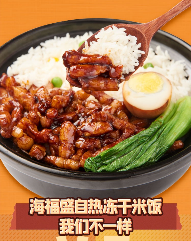 海福盛 FD冻干 台式卤肉饭 自热米饭 125g*4盒 图8