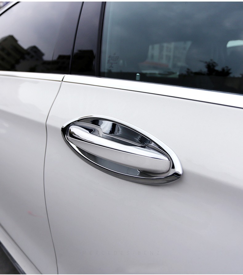 车文道 奔驰新e级门碗拉手e300l glc c级c200l专用门把手外门碗拉手贴