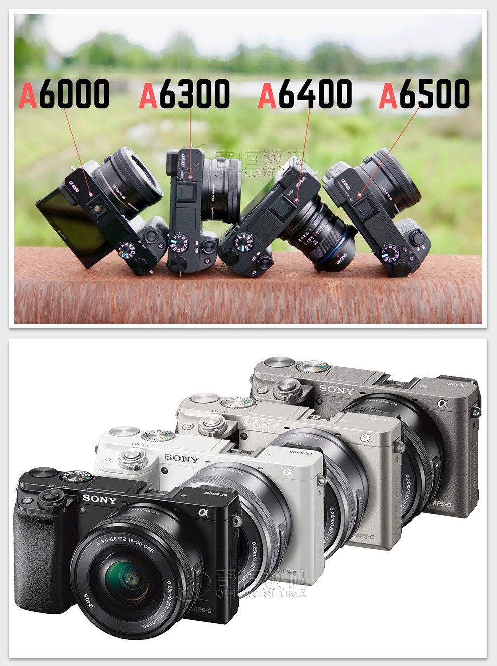二手95新索尼sonya6600a6500a6400a6300a6000半幅微单相机a60001650mm