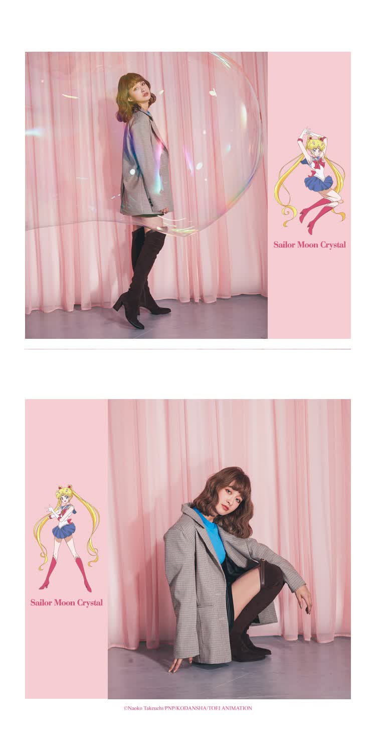 gracegift 美少女战士高筒靴高跟过膝靴长靴 咖 36_ 3