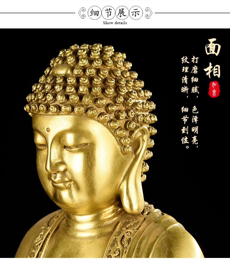 美術品・アンティーク・コレクション 2021新純銅 神像 釈迦と摩尼 細工