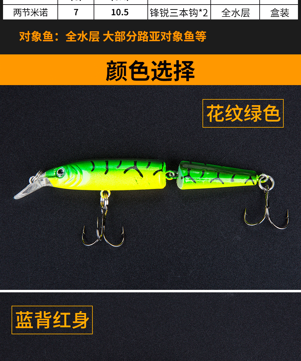 曲岸 鱼饵 假饵米诺路亚饵套装沉水远投型镭射假饵海钓淡水鲈鱼翘嘴
