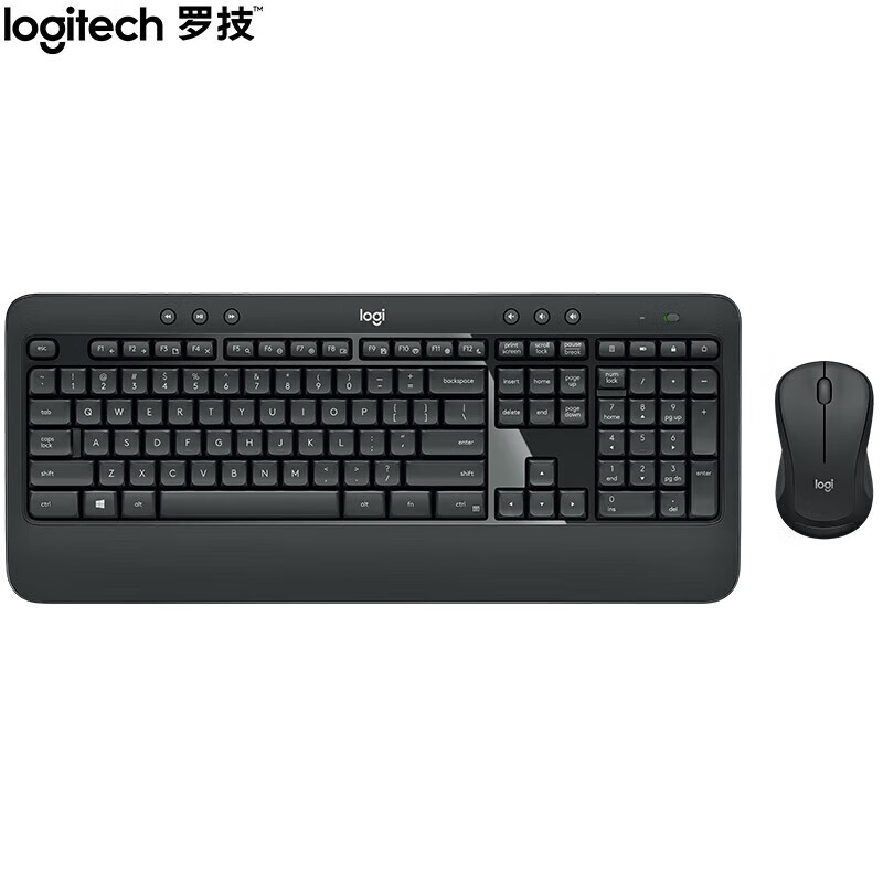 罗技（Logitech）MK540无线键鼠套装 电脑办公键盘鼠标套装 笔记本台式通用 舒适掌托 带无线2.4G接收器 黑色