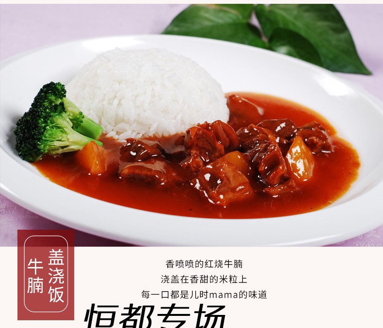 恒都 红烧牛腩半成品 开袋加热 250g*5袋*2件 图7