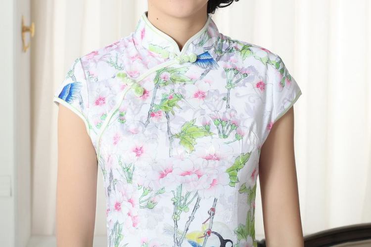 For Pont Sondé Diane new summer elegance Chinese qipao Chinese graphics thin short cheongsam picture color XXL pictures, price, brand platters! Elections are good character, the national distribution, so why buy now enjoy more preferential! Health