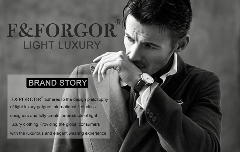 F&FORGOR轻奢品牌男装2017冬新款加厚青